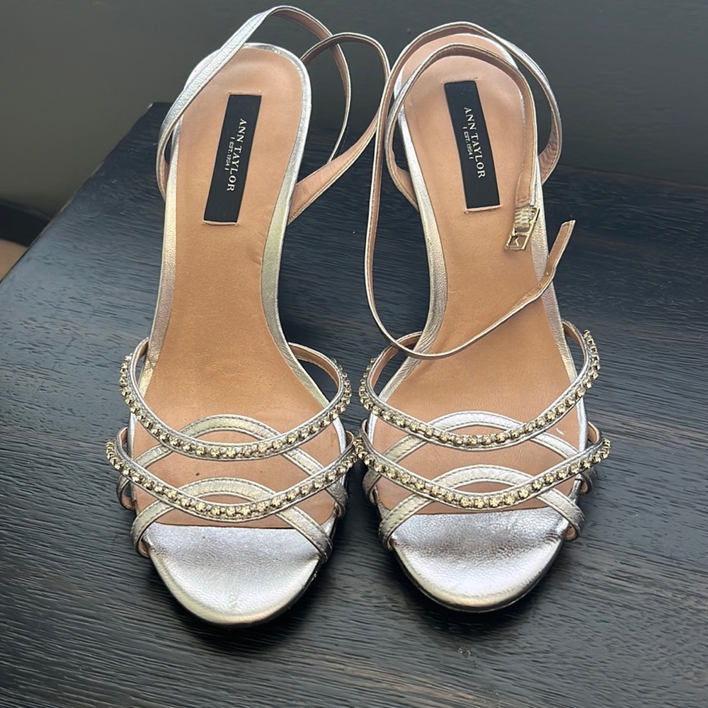 Ann Taylor Silver heels